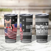 The Dogfather Tumbler Cup English Bulldog Dog Father Dad Owner Funny Cute Pup Doggo