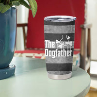 The Dogfather Tumbler Cup English Bulldog Dog Father Dad Owner Funny Cute Pup Doggo