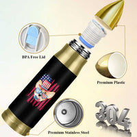 Dog Dad Gifts Bullet Tumbler Funny Cute Pup Doggo American Flag
