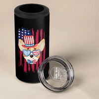 Dog Dad Gifts 4 in 1 Can Cooler Tumbler Funny Cute Pup Doggo American Flag
