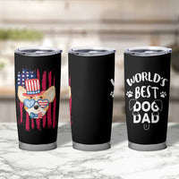 Dog Dad Gifts Tumbler Cup Funny Cute Pup Doggo American Flag