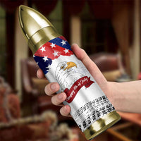 Happy 4th Of July Bullet Tumbler USA American Flag Bald Eagle Patriotic Red White Blue