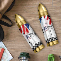 Happy 4th Of July Bullet Tumbler America Sunflower Flag American Patriotic Flower