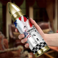 Happy 4th Of July Bullet Tumbler America Sunflower Flag American Patriotic Flower
