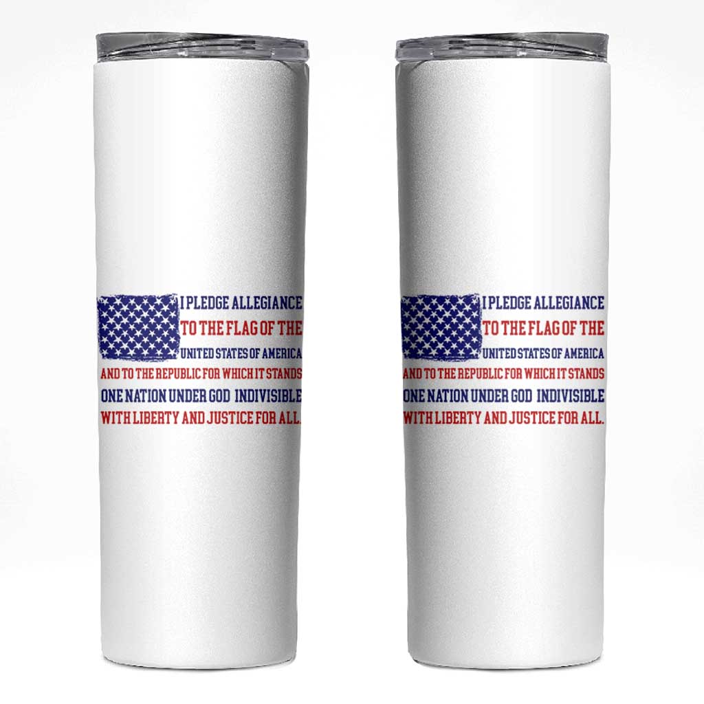 American Gifts Skinny Tumbler Independence Day 4th Of July USA Flag