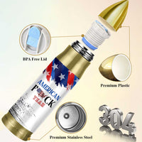 America Fck Yeah Bullet Tumbler Funny Patriotic USA Flag American Patriot