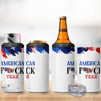 America Fck Yeah 4 in 1 Can Cooler Tumbler Funny Patriotic USA Flag American Patriot