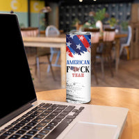 America Fck Yeah Skinny Tumbler Funny Patriotic USA Flag American Patriot