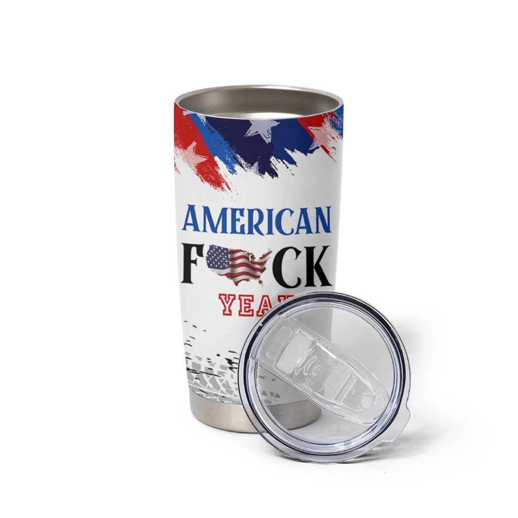 America Fck Yeah Tumbler Cup Funny Patriotic USA Flag American Patriot