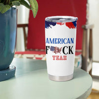 America Fck Yeah Tumbler Cup Funny Patriotic USA Flag American Patriot