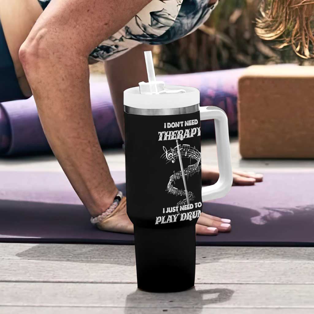 Drummer Tumbler With Handle Drumstick Rock Music Lover Gift For Drummers