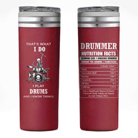Skeleton Drummer Skinny Tumbler Thats What I Do I Play Drums Gifts For Drummers Percussionists
