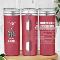 Skeleton Drummer Skinny Tumbler Thats What I Do I Play Drums Gifts For Drummers Percussionists
