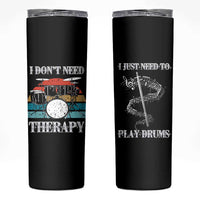 Drummer Skinny Tumbler Retro Rock Music Lover Gift For Drummers