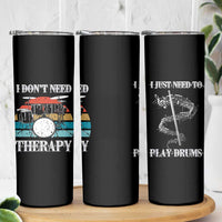Drummer Skinny Tumbler Retro Rock Music Lover Gift For Drummers