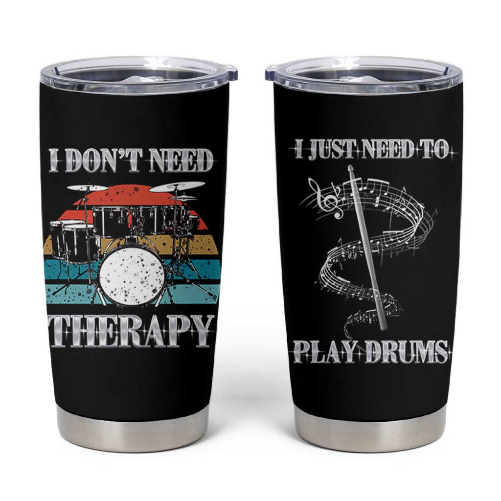 Drummer Tumbler Cup Retro Rock Music Lover Gift For Drummers