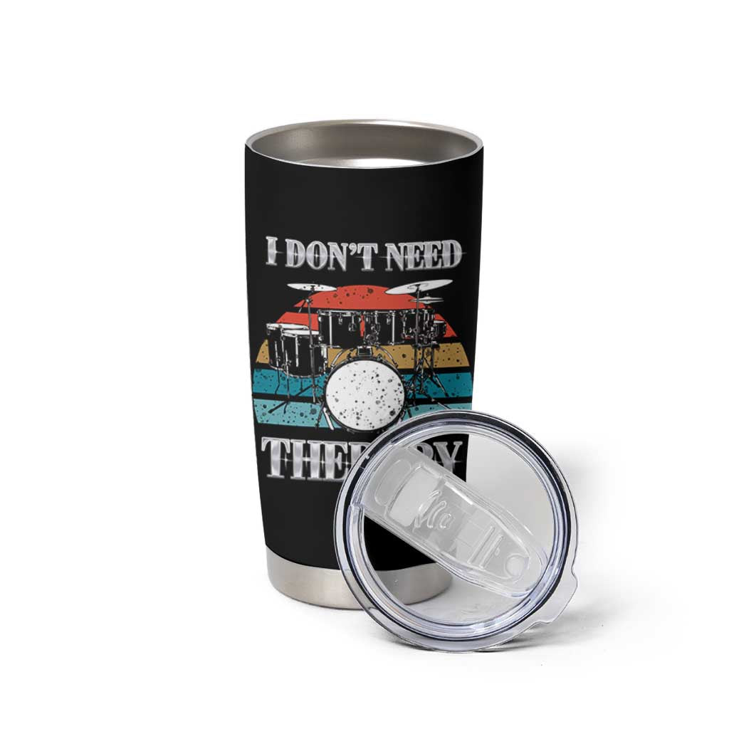 Drummer Tumbler Cup Retro Rock Music Lover Gift For Drummers