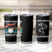 Drummer Tumbler Cup Retro Rock Music Lover Gift For Drummers