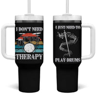 Drummer Tumbler With Handle Retro Rock Music Lover Gift For Drummers