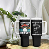Drummer Tumbler With Handle Retro Rock Music Lover Gift For Drummers