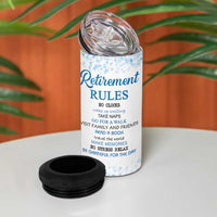 Retirement Gifts For Women 4 in 1 Can Cooler Tumbler Not My Problem Anymore Funny Retired Flowers Floral