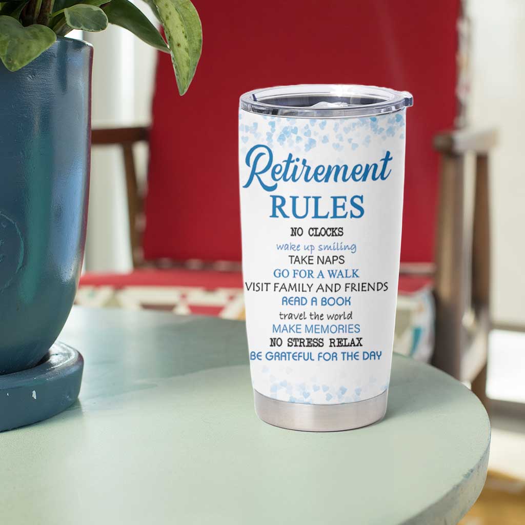Retirement Gifts For Women Tumbler Cup Not My Problem Anymore Funny Retired Flowers Floral