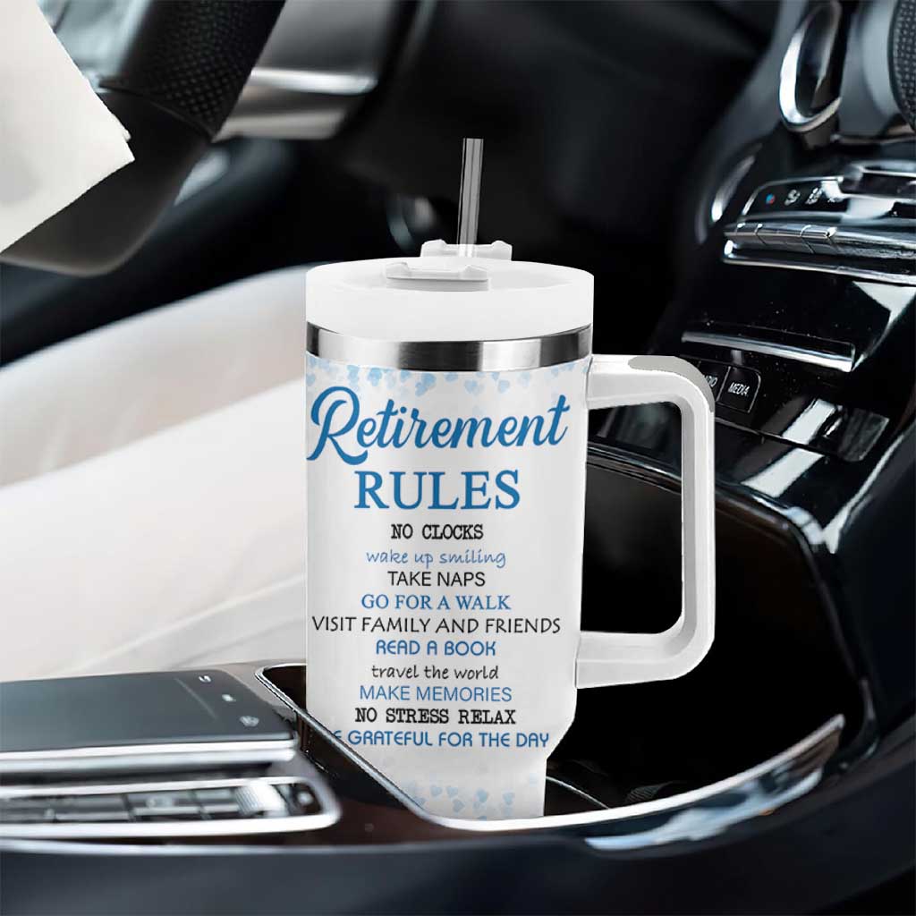 Retirement Gifts For Women Tumbler With Handle Not My Problem Anymore Funny Retired Flowers Floral