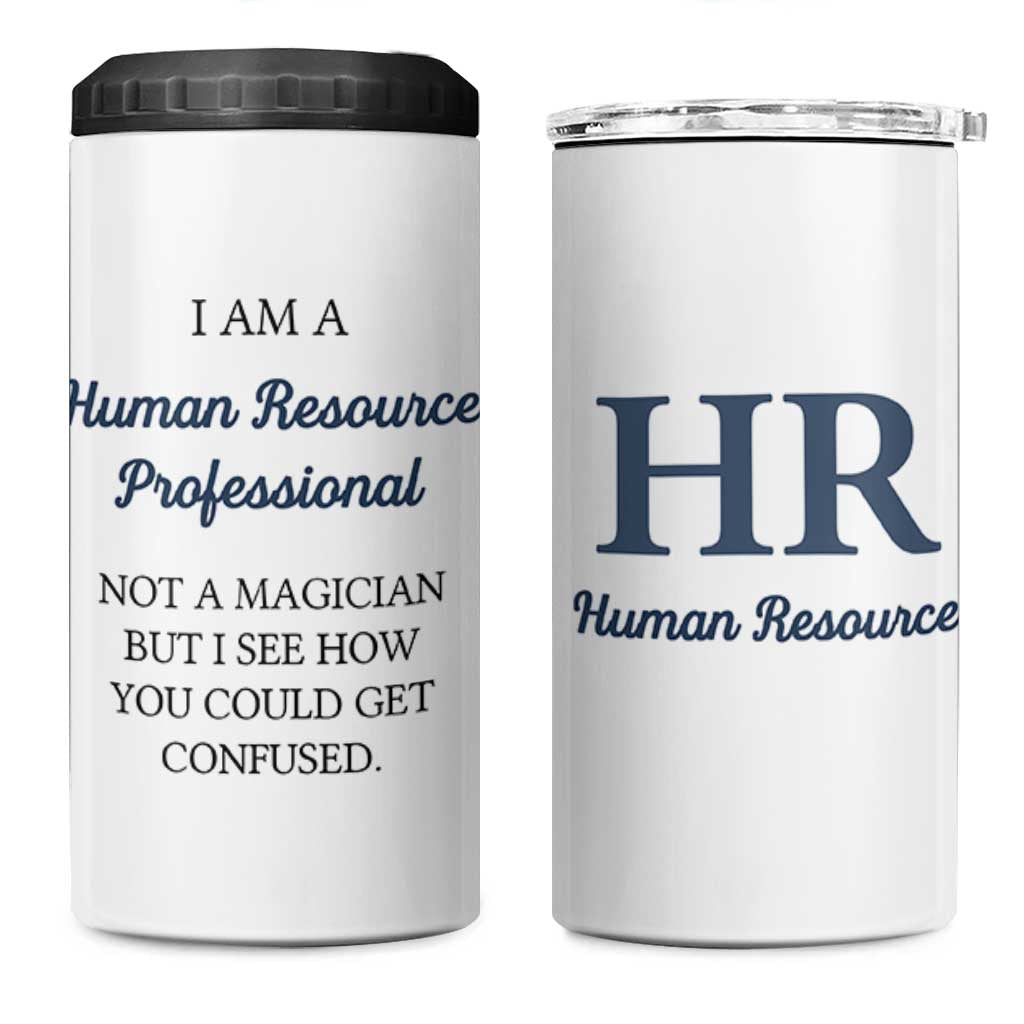 Human Resources Gifts 4 in 1 Can Cooler Tumbler HR Professionals Day Office HR Gifts for Women Flower