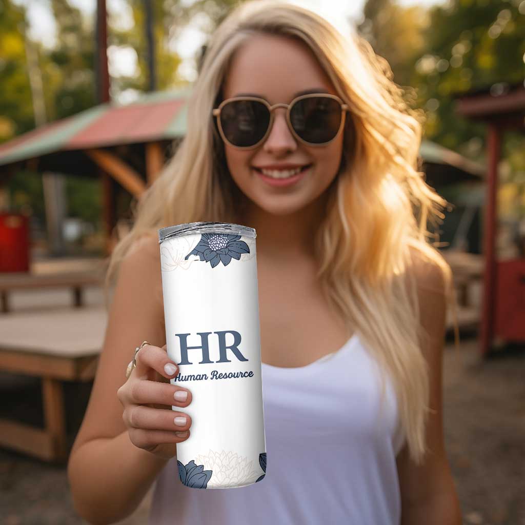 Human Resources Gifts Skinny Tumbler HR Professionals Day Office HR Gifts for Women Flower