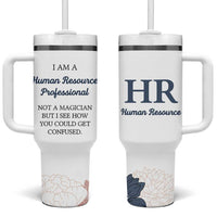 Human Resources Gifts Tumbler With Handle HR Professionals Day Office HR Gifts for Women Flower