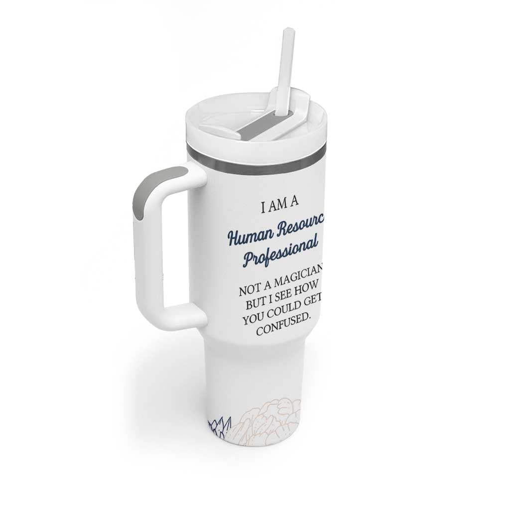 Human Resources Gifts Tumbler With Handle HR Professionals Day Office HR Gifts for Women Flower