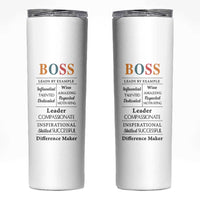 Thank You Gifts For Boss Skinny Tumbler Leader Manager Office Coworker Funny Christmas Birthday Gift