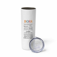 Thank You Gifts For Boss Skinny Tumbler Leader Manager Office Coworker Funny Christmas Birthday Gift