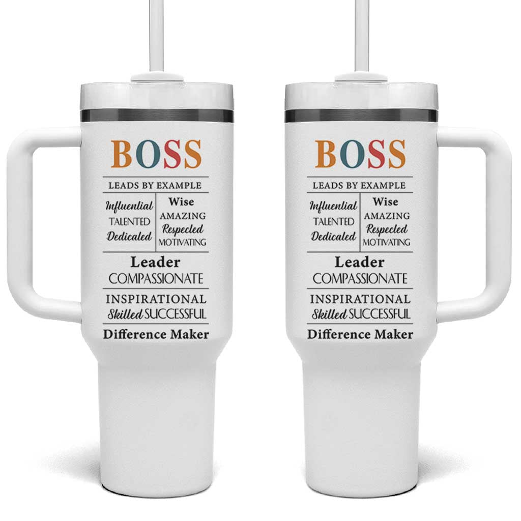 Thank You Gifts For Boss Tumbler With Handle Leader Manager Office Coworker Funny Christmas Birthday Gift