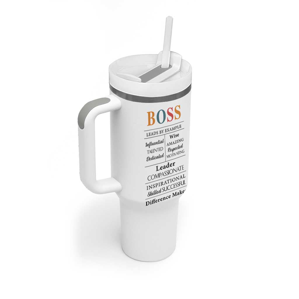 Thank You Gifts For Boss Tumbler With Handle Leader Manager Office Coworker Funny Christmas Birthday Gift