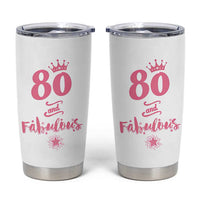 80 And Fabulous Tumbler Cup 80th Birthday Gifts For Women Grandma Aunt 1946 Present