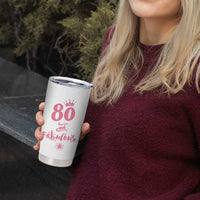 80 And Fabulous Tumbler Cup 80th Birthday Gifts For Women Grandma Aunt 1946 Present