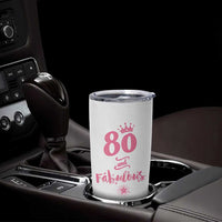 80 And Fabulous Tumbler Cup 80th Birthday Gifts For Women Grandma Aunt 1946 Present
