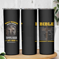 Christian Gifts for Men Skinny Tumbler Vintage Waymaker Miracle Worker Lion Faith Believer