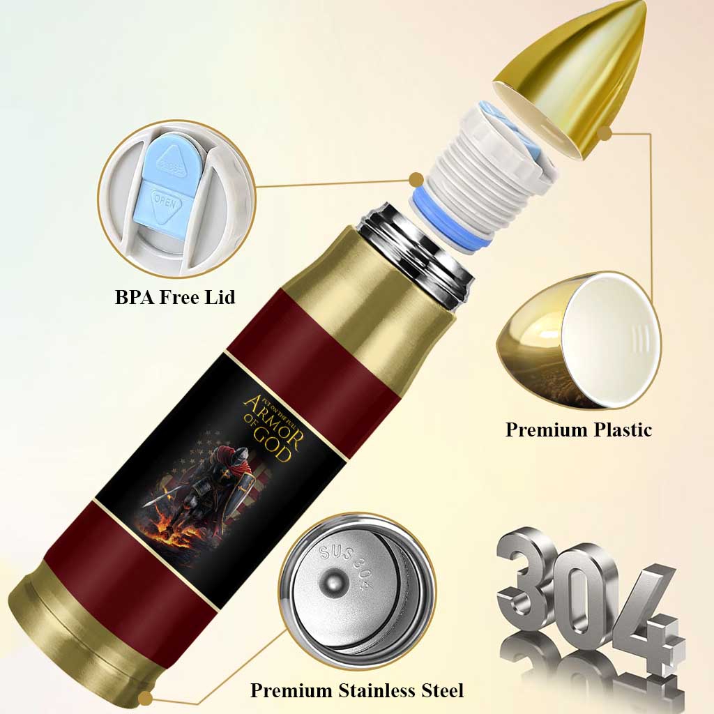 Pastor Appreciation Gifts Bullet Tumbler Put The Full Armor Of God Christian Believers Pastors