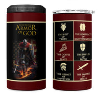 Pastor Appreciation Gifts 4 in 1 Can Cooler Tumbler Put The Full Armor Of God Christian Believers Pastors