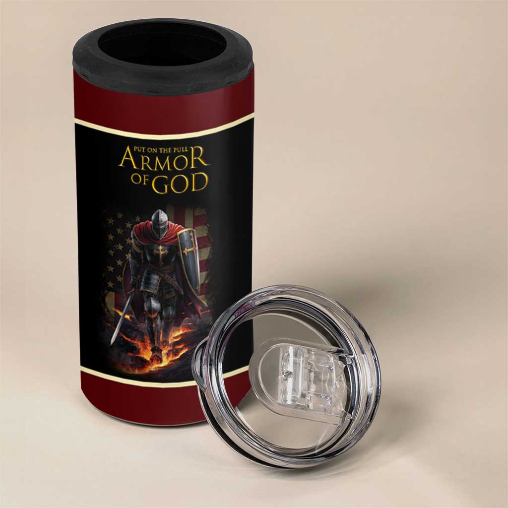 Pastor Appreciation Gifts 4 in 1 Can Cooler Tumbler Put The Full Armor Of God Christian Believers Pastors