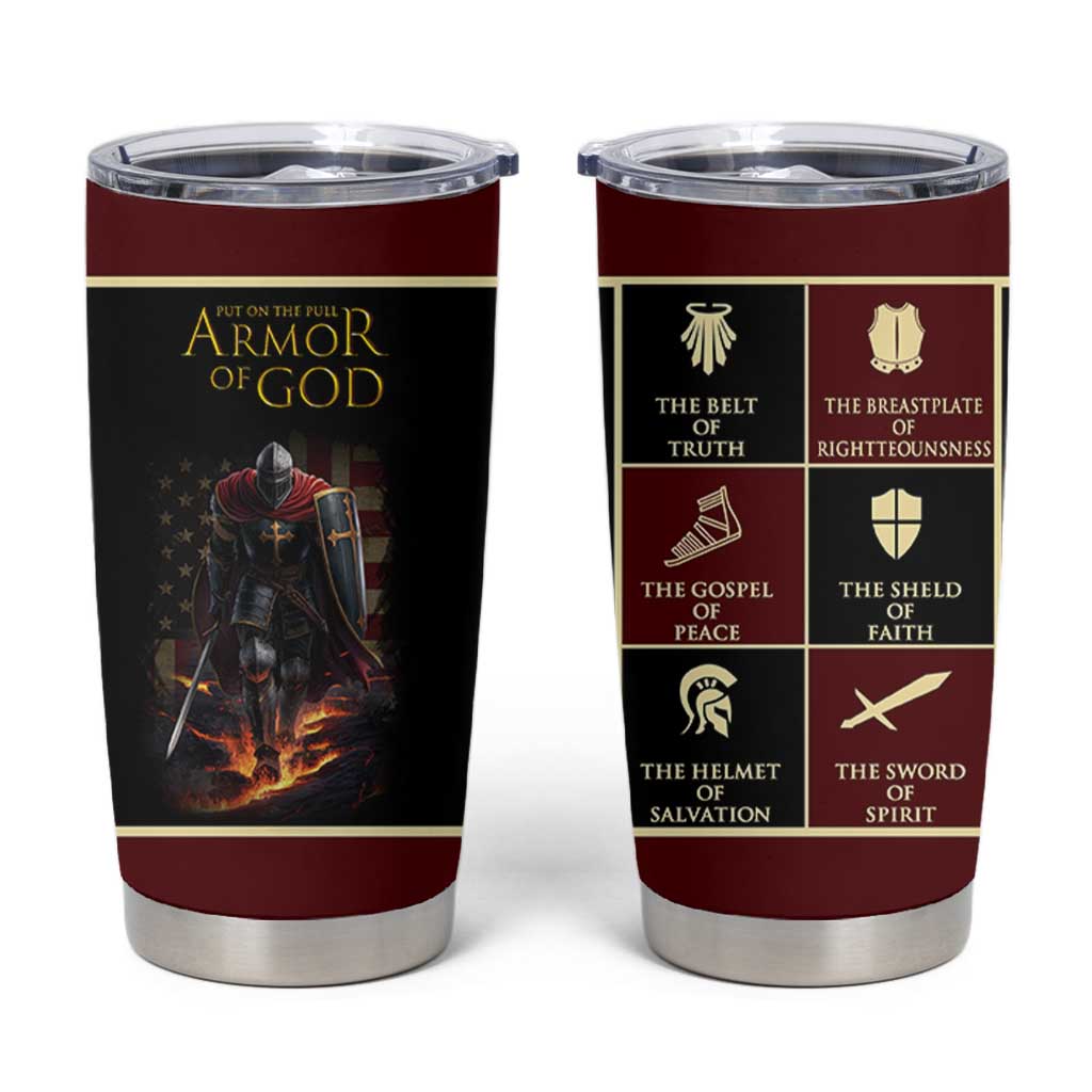 Pastor Appreciation Gifts Tumbler Cup Put The Full Armor Of God Christian Believers Pastors