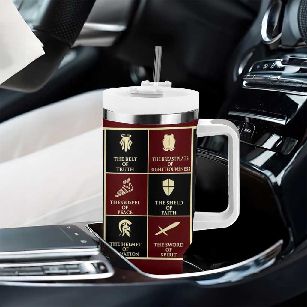 Pastor Appreciation Gifts Tumbler With Handle Put The Full Armor Of God Christian Believers Pastors