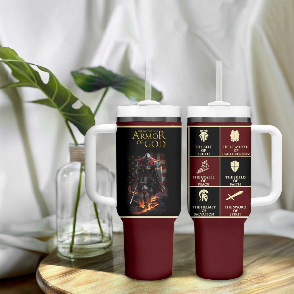 Pastor Appreciation Gifts Tumbler With Handle Put The Full Armor Of God Christian Believers Pastors