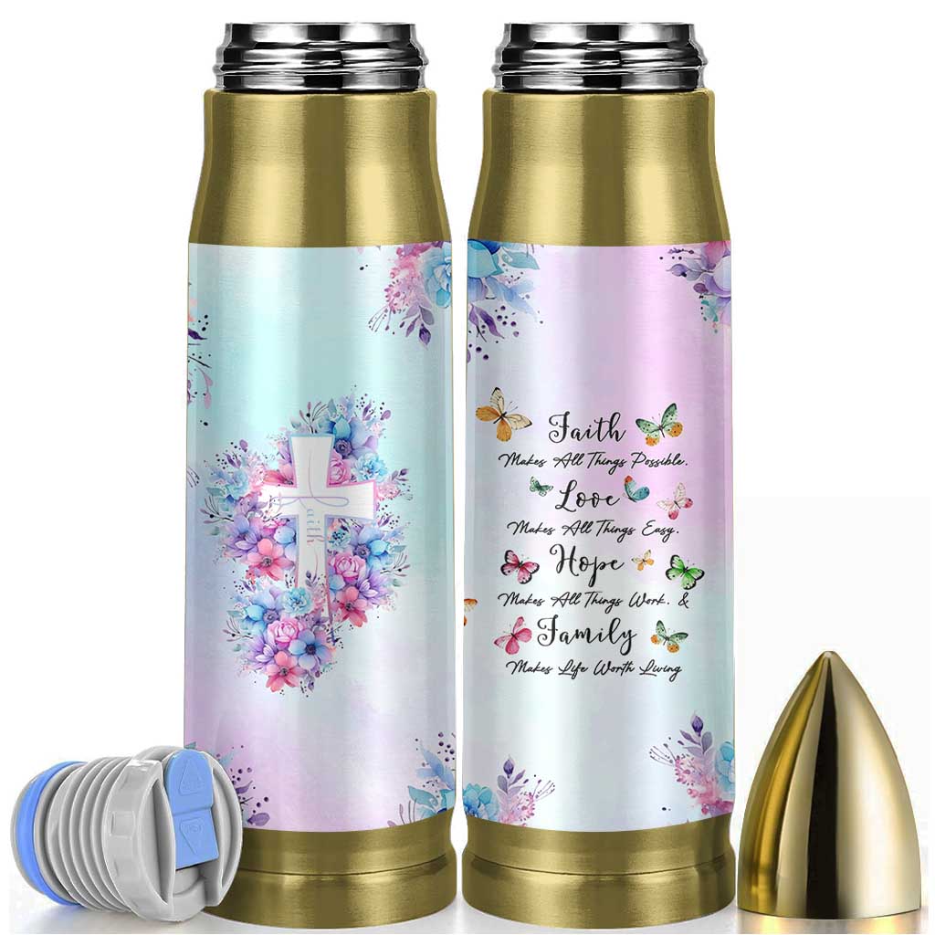 Christian Gifts For Women Bullet Tumbler Faith Mothers Day Bible Verse Encouragement Gifts Flower Coffee Cup
