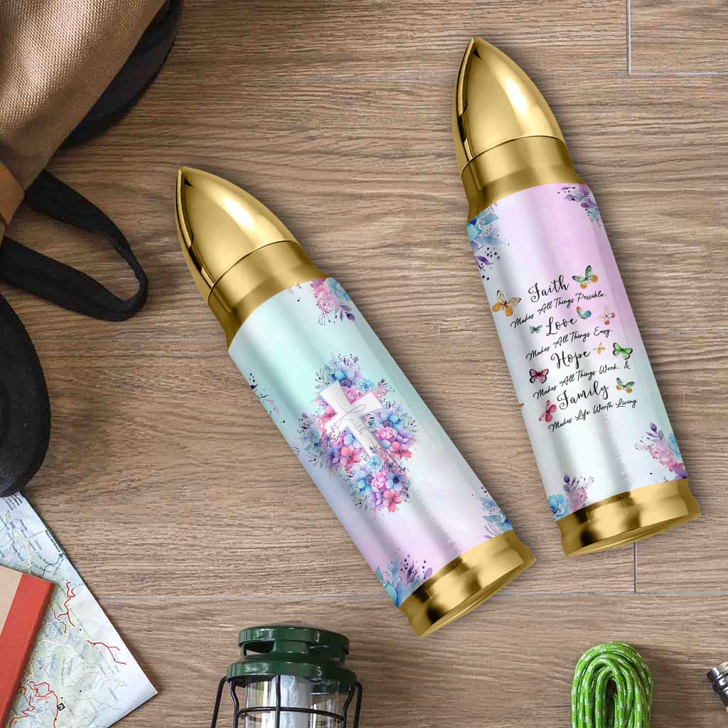 Christian Gifts For Women Bullet Tumbler Faith Mothers Day Bible Verse Encouragement Gifts Flower Coffee Cup