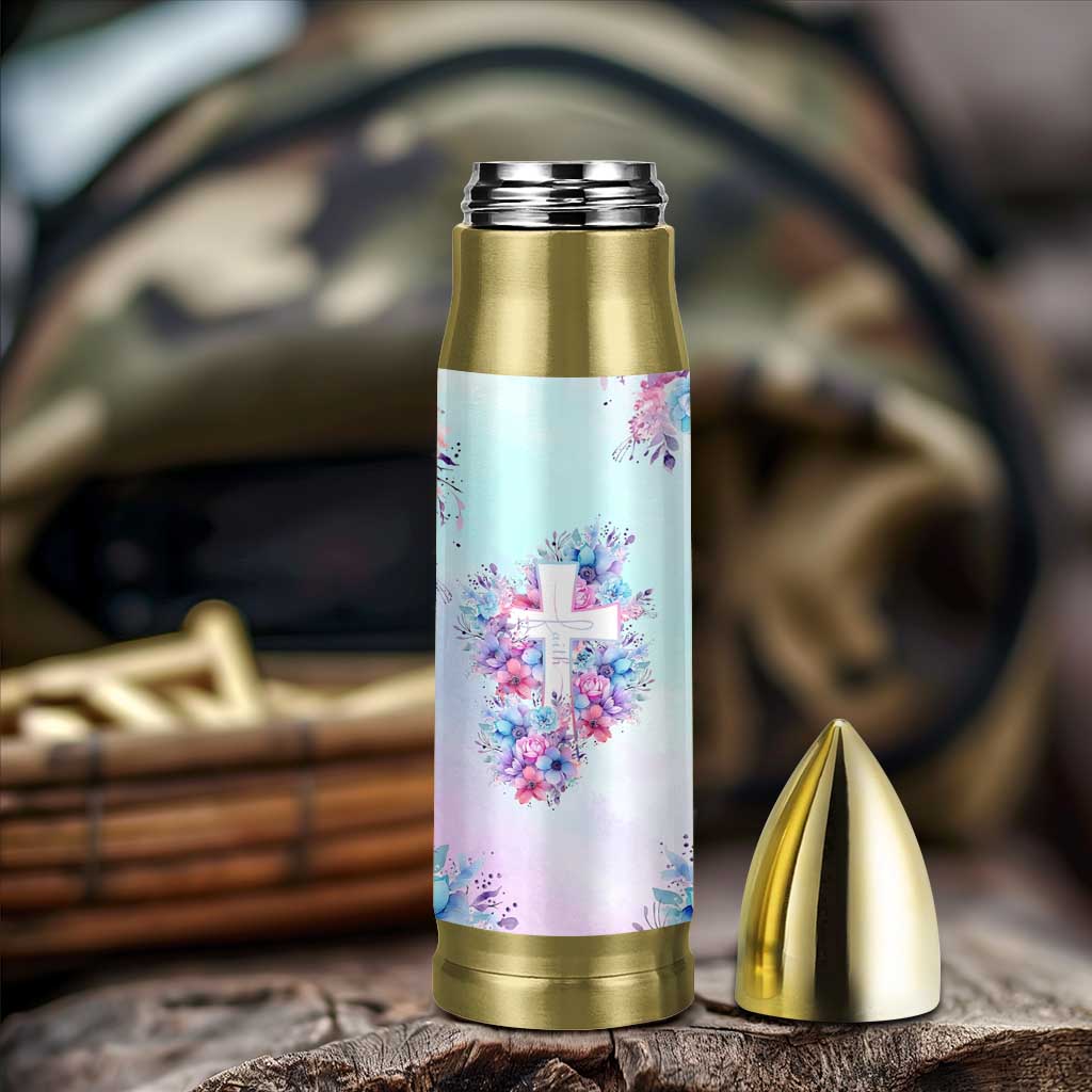 Christian Gifts For Women Bullet Tumbler Faith Mothers Day Bible Verse Encouragement Gifts Flower Coffee Cup