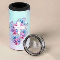 Christian Gifts For Women 4 in 1 Can Cooler Tumbler Faith Mothers Day Bible Verse Encouragement Gifts Flower Coffee Cup