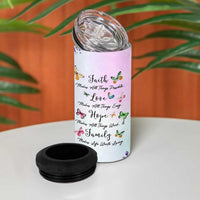Christian Gifts For Women 4 in 1 Can Cooler Tumbler Faith Mothers Day Bible Verse Encouragement Gifts Flower Coffee Cup